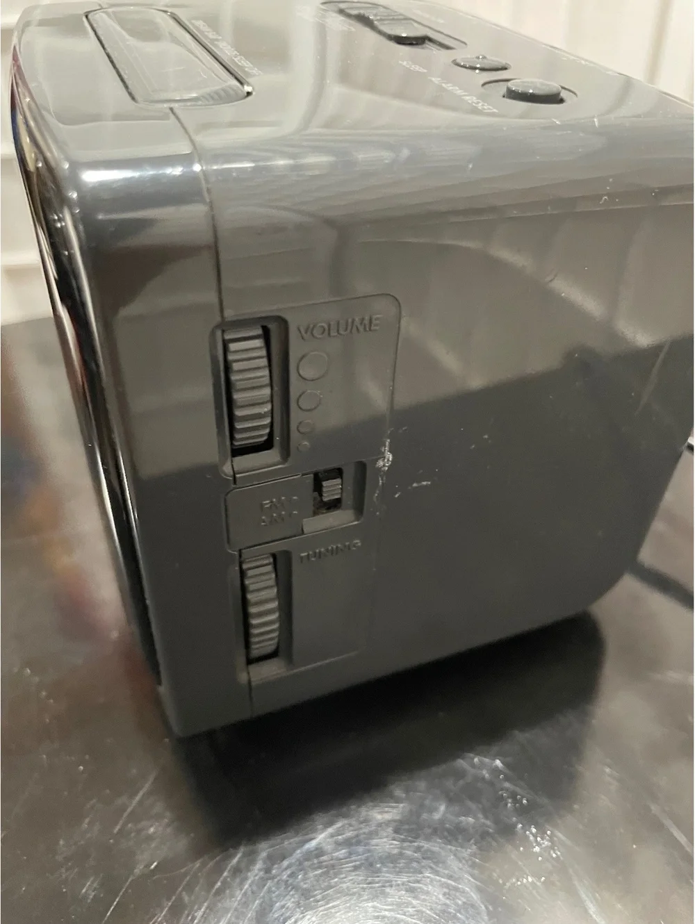 Vintage Black SONY ICF-C120 Dream Machine Alarm Clock - Tested Working